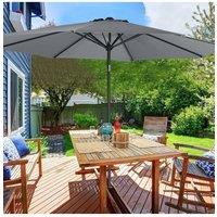3M Large Rotating Patio Parasol with Cross Base