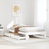 Berkfield Home Bed Frame without Mattress White 90x200 cm Solid Wood Pine