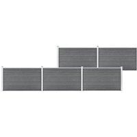 Garden Fence WPC 872x106 cm Grey