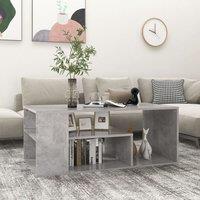 Berkfield Home Coffee Table Concrete Grey 100x50x40 cm Engineered Wood | Size: 100 x 50 x 40 cm