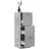 Berkfield Home Apothecary Cabinet Concrete Grey 40x41x118 cm Engineered Wood | Size: 40 x 41 x 118 cm