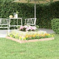 Berkfield Home Planter 110x110x27 cm Solid Wood Pine in Brown | Size: 110 x 110 x 27 cm