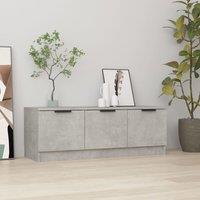 Berkfield Home TV Cabinet Concrete Grey 102x35x36.5 cm Engineered Wood