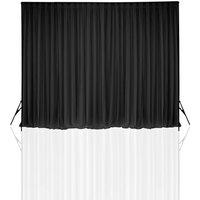 Neel Blue 150GSM Ice Silk Thicker Backdrop - 3x6 Metres in Black