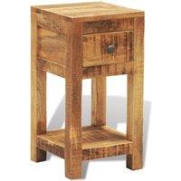 Nightstand with 1 Drawer Solid Mango Wood