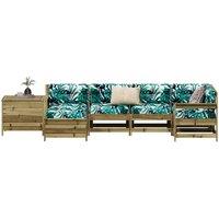 7 Piece Garden Sofa Set Impregnated Wood Pine