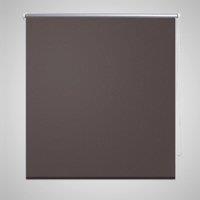 Berkfield Home Roller Blind Blackout 40 x 100 cm Coffee in Brown