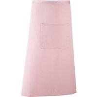 Premier Colours Bar Apron Workwear (Long Continental Style) Pack of 2 in Pink