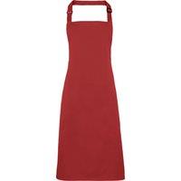 Premier Colours Bib Apron Workwear Pack of 2 in Red