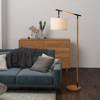 Modern Floor Lamp with 350 Rotating Lampshade, LED Bulb Included
