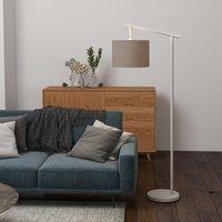 Modern Floor Lamp with 350 Rotating Lampshade, LED Bulb Included