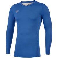 Umbro Men's Elite V Neck Base Layer Top in Blue | Size: XL