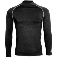 Rhino Men's Thermal Underwear Long Sleeve Base Layer Vest Top in Black | Size: Large/XL