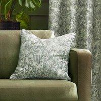 Wylder Tropics Bengal Chenille Polyester Filled Cushion in Light Green | Size: 50 cm x 50 cm