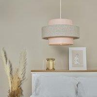 ValueLights Weaver Pair of Pink Ceiling Pendant Shade