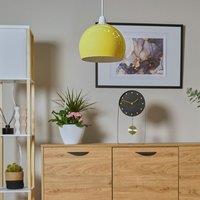 ValueLights Mini Arco Pair of Yellow Ceiling Pendant Shade