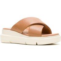 Hush Puppies Women's Uplift Crossover Slide in Tan | Size: 4