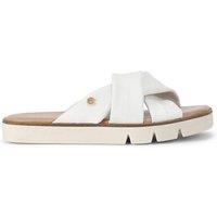 Carvela Women's 'Vita Cross Strap' Leather Sandals in White | Size: 7