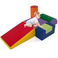 Gymax Foam Climbing Blocks 6 Pieces Indoor Climb & Crawl Activity Play Set