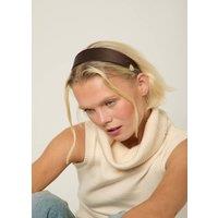 Madein Women's Premium Satin Anya Headband in Chocolate