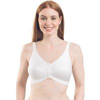 Royce Lingerie Women's Non Wired Comfi Bra in White | Size: 38D/DD