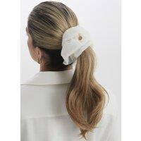 Madein Women's Ettie Organza Layered Scrunchie in White