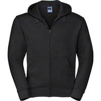 Russell Men's Authentic Full Zip Hooded Sweatshirt Hoodie in Black | Size: 4XL