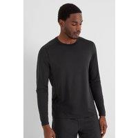 TOG24 Men's 'Aller' Long Sleeve Performance T-Shirt in Black | Size: Large