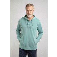 Weird Fish Men's Woodside Sun-washed Loopback Hoodie in Duck Egg Blue | Size: 3XL