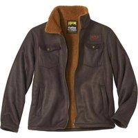 Atlas for Men Men's Faux Suede Water Repellent Jacket in Brown | Size: XL