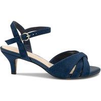 Paradox London Women's Wide Fit Talor Kitten Heel in Navy | Size: 5