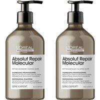 L'Oreal Professionnel Serie Expert Absolut Repair Molecular Hair Shampoo 500ml Double in Clear