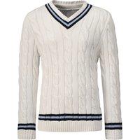 Bown of London Iconic Cricket Jumper in White | Size: XL