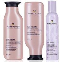 Pureology Pure Volume Shampoo 266ml, Conditioner 266ml & Weightless Volume Mousse 290ml Pack in Clear