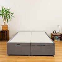 DECORE4U LTD Premium Grey Plush Ottoman Storage Bed Base - Elegant & Functional | Size: Super King