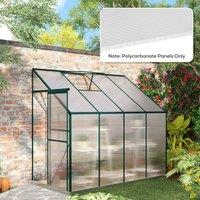 OUTSUNNY 14 Pieces Polycarbonate Sheets, 121 x 61 x 0.4cm Twin-Wall Plastic Roofing Sheets, 10m Replacement Greenhouse Panels, Waterproof & UV