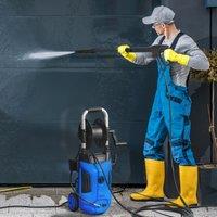 OUTSUNNY 1800W High Pressure Washer 150 Bar Power Washer with Hose Reel in Blue