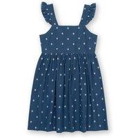 Kite Girl's Dobby Diamond Dress in Navy | Size: 4 Years