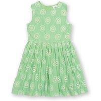Kite Girl's Dahlia Organic Cotton Dress in Green | Size: 5 Years