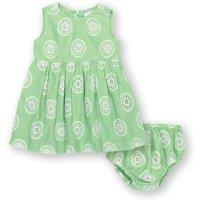 Kite Girl's Baby Dahlia Organic Cotton Dress & Pants in Green | Size: 6-9 m