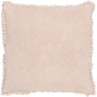 Yard Bertie 100% Cotton Velvet Cushion in Natural | Size: 45 cm x 45 cm