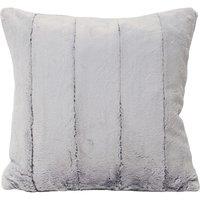 Paoletti Empress Alaskan Faux Fur Large Cushion in Grey | Size: 55 cm x 55 cm