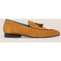 Oswin Hyde Men's Barclay Suede Tassel Loafers in Tan | Size: 9