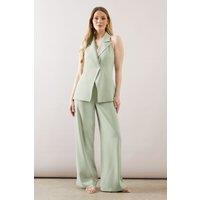 Wide Leg Vent Detail Trouser