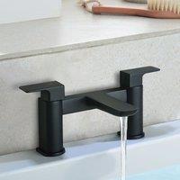 Nes Home Matt Black Keninton Bathroom Bath Filler Tap