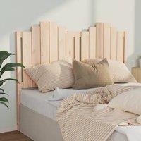 Berkfield Home Bed Headboard 141x4x110 cm Solid Wood Pine in Brown | Size: 141 x 4 x 110 cm