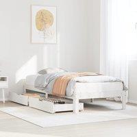 Berkfield Home Bed Frame with Drawers without Mattress White 100x200 cm