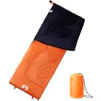 Berkfield Home Sleeping Bag for Adults Camping 3 Seasons in Orange