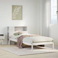 Berkfield Home Bookcase Bed without Mattress White 100x200 cm Solid Wood Pine
