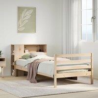 Berkfield Home Bookcase Bed without Mattress 100x200 cm Solid Wood Pine in Brown